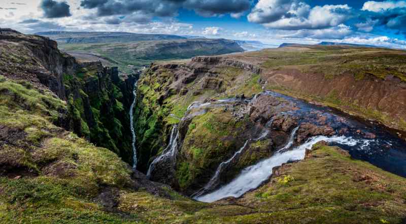 cascada glymur, senderismo en Islandia