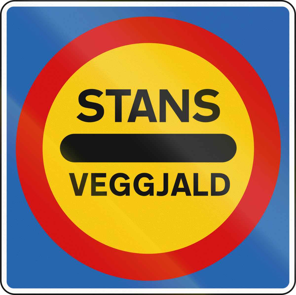 Carreteras de peaje en Islandia Señal de carretera de peaje en Islandia y también en islandés.